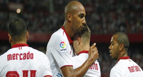 بالفيديو.. إشبيلية يقلب الطاولة على بيتيس ويتقاسم الصدارة مؤقتا مع الريال